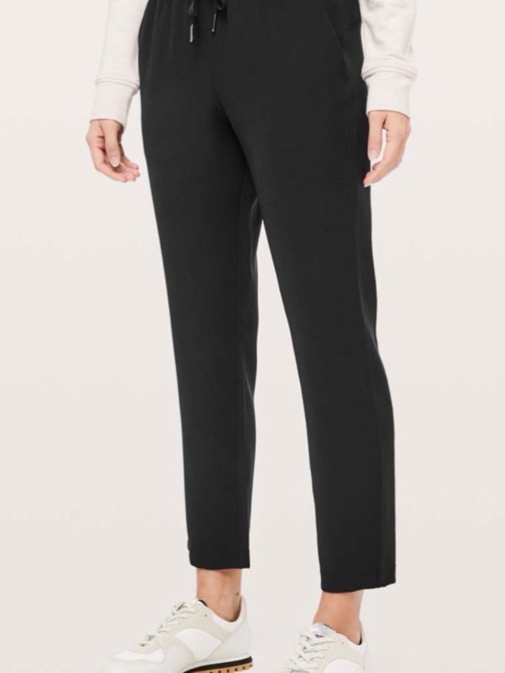 lululemon athletica On The Fly Woven Black Tapered Pant